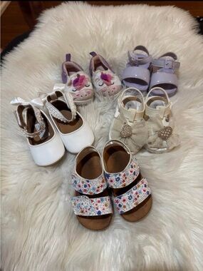 Baby girl shoe bundle sz 2-4